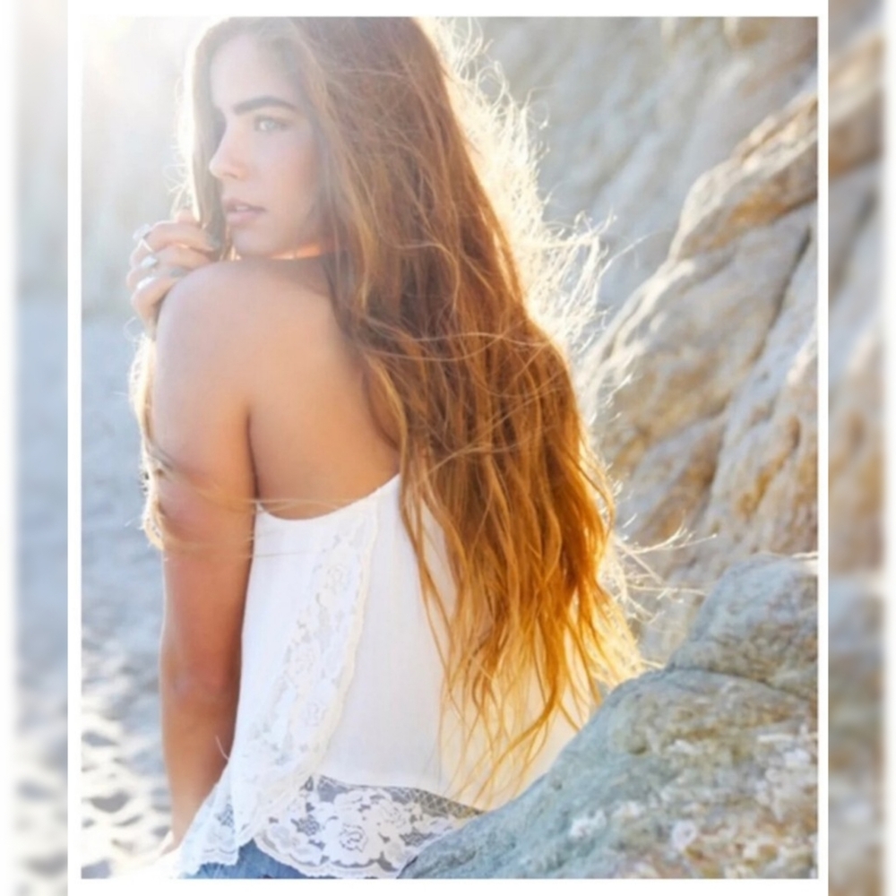 Free people petals and lace cami